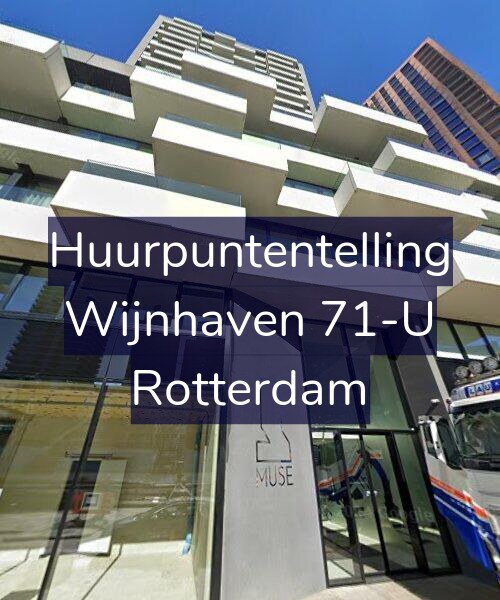 Foto gevel Huurpuntentelling voor Wijnhaven 71-U, Rotterdam