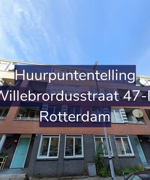 Foto gevel Huurpuntentelling voor Willebrordusstraat 47-B, Rotterdam