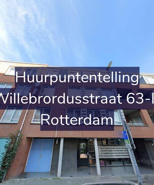 Foto gevel Huurpuntentelling voor Willebrordusstraat 63-B, Rotterdam