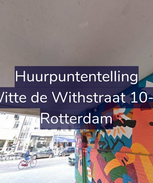 Foto gevel Huurpuntentelling voor Witte de Withstraat 10-A, Rotterdam