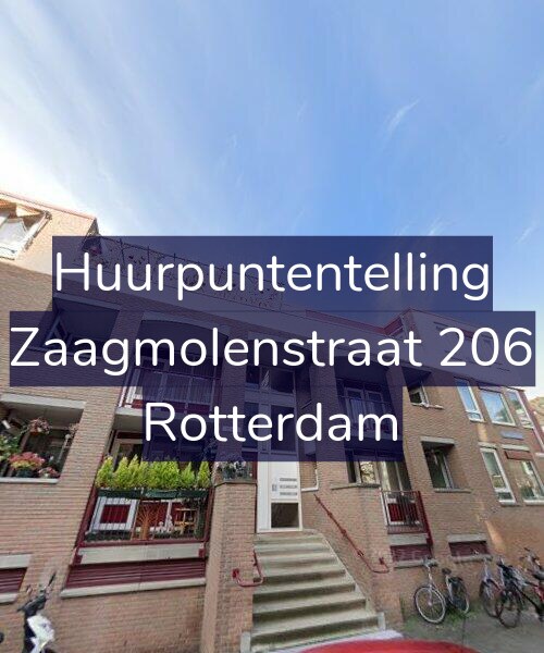 Foto gevel Huurpuntentelling voor Zaagmolenstraat 206, Rotterdam