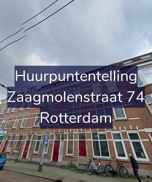 Foto gevel Huurpuntentelling voor Zaagmolenstraat 74, Rotterdam