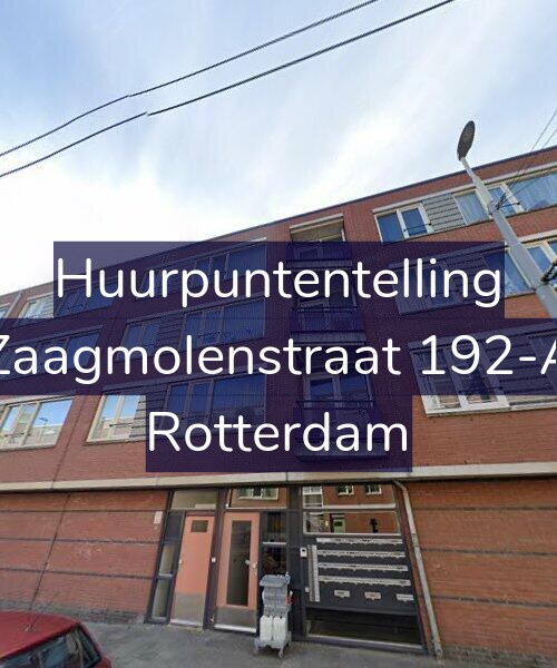 Foto gevel Huurpuntentelling voor Zaagmolenstraat 192-A, Rotterdam