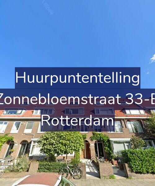 Foto gevel Huurpuntentelling voor Zonnebloemstraat 33-B, Rotterdam
