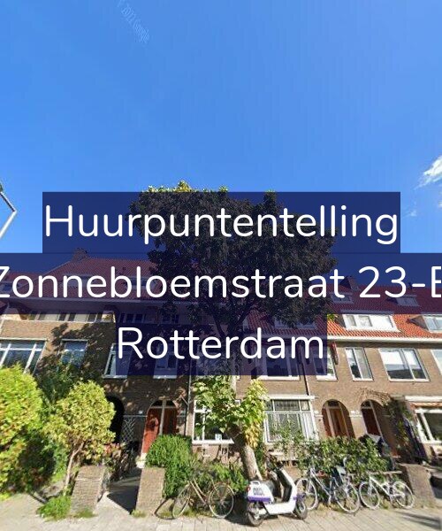 Foto gevel Huurpuntentelling voor Zonnebloemstraat 23-B, Rotterdam