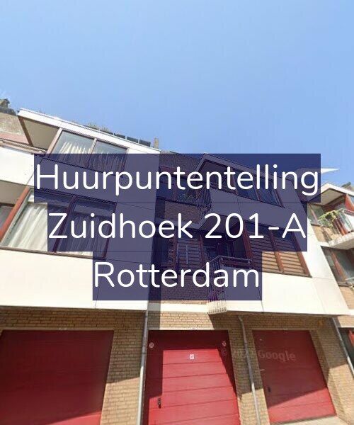 Foto gevel Huurpuntentelling voor Zuidhoek 201-A, Rotterdam