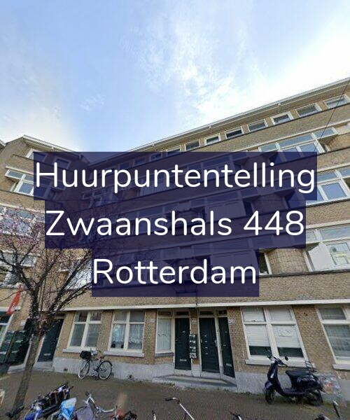 Foto gevel Huurpuntentelling voor Zwaanshals 448, Rotterdam