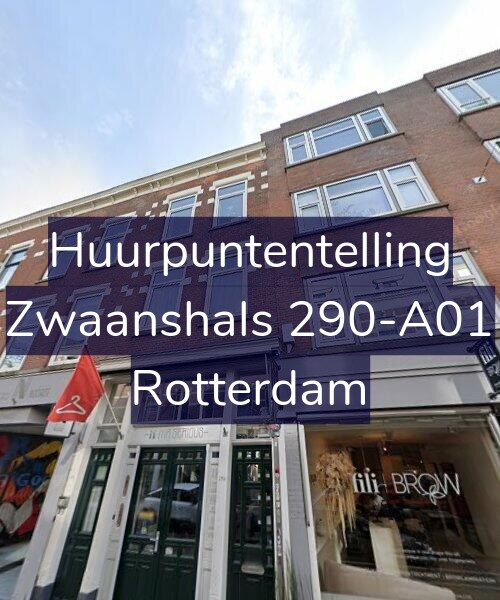 Foto gevel Huurpuntentelling voor Zwaanshals 290-A01, Rotterdam