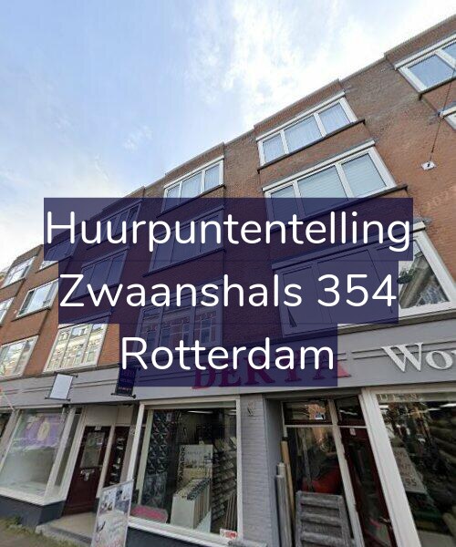Foto gevel Huurpuntentelling voor Zwaanshals 354, Rotterdam