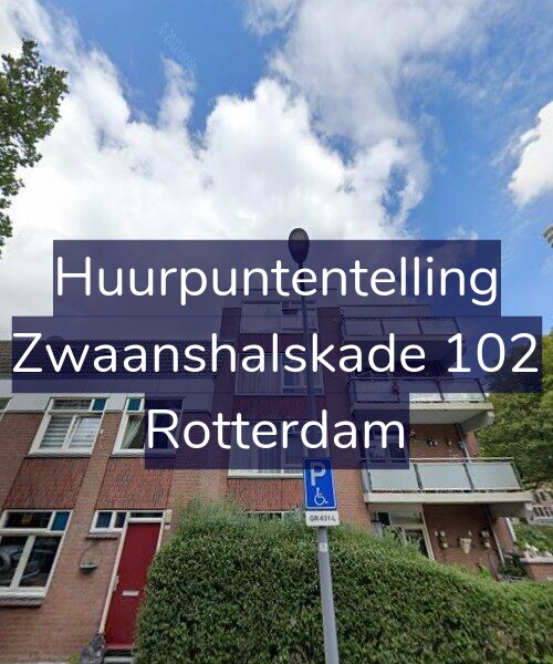 Foto gevel Huurpuntentelling voor Zwaanshalskade 102, Rotterdam