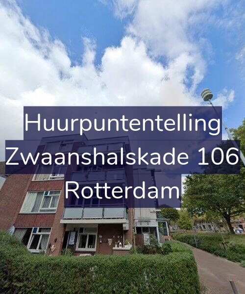 Foto gevel Huurpuntentelling voor Zwaanshalskade 106, Rotterdam