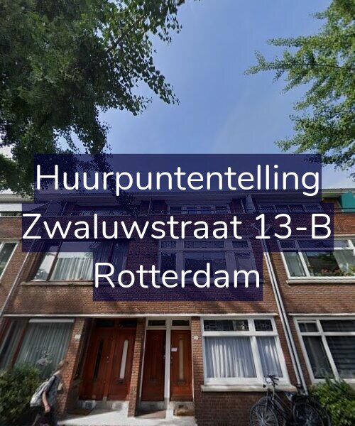 Foto gevel Huurpuntentelling voor Zwaluwstraat 13-B, Rotterdam