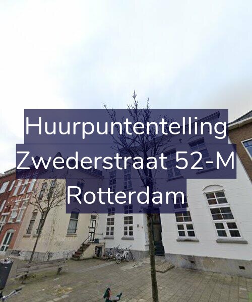 Foto gevel Huurpuntentelling voor Zwederstraat 52-M, Rotterdam