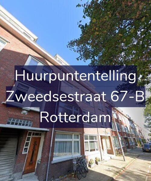 Foto gevel Huurpuntentelling voor Zweedsestraat 67-B, Rotterdam