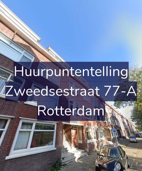 Foto gevel Huurpuntentelling voor Zweedsestraat 77-A, Rotterdam