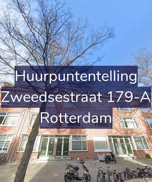 Foto gevel Huurpuntentelling voor Zweedsestraat 179-A, Rotterdam