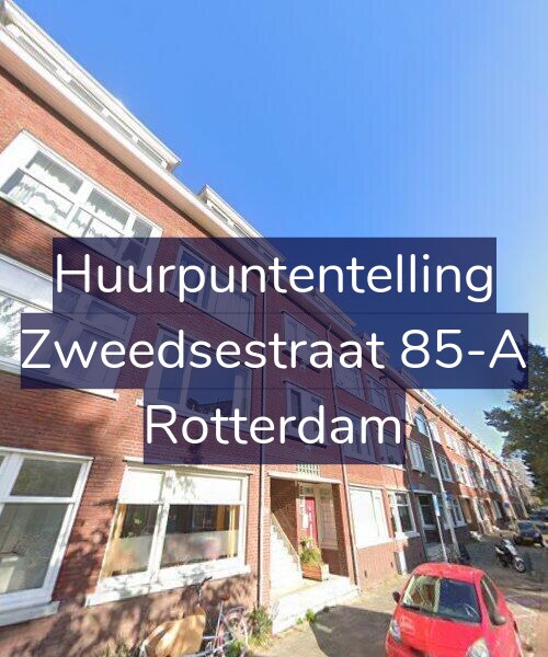 Foto gevel Huurpuntentelling voor Zweedsestraat 85-A, Rotterdam