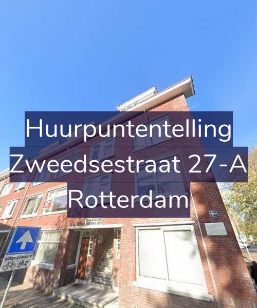 Foto gevel Huurpuntentelling voor Zweedsestraat 27-A, Rotterdam