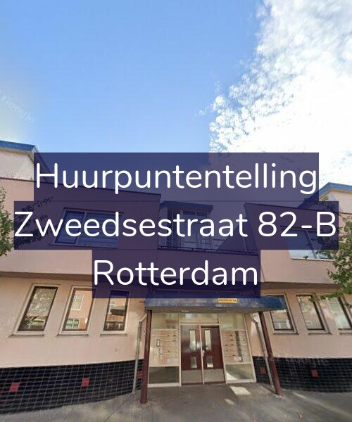 Foto gevel Huurpuntentelling voor Zweedsestraat 82-B, Rotterdam