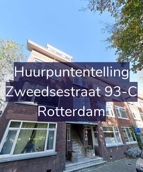 Foto gevel Huurpuntentelling voor Zweedsestraat 93-C, Rotterdam