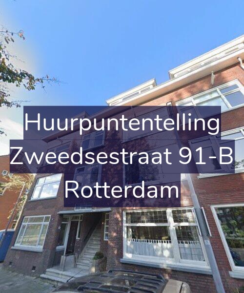 Foto gevel Huurpuntentelling voor Zweedsestraat 91-B, Rotterdam