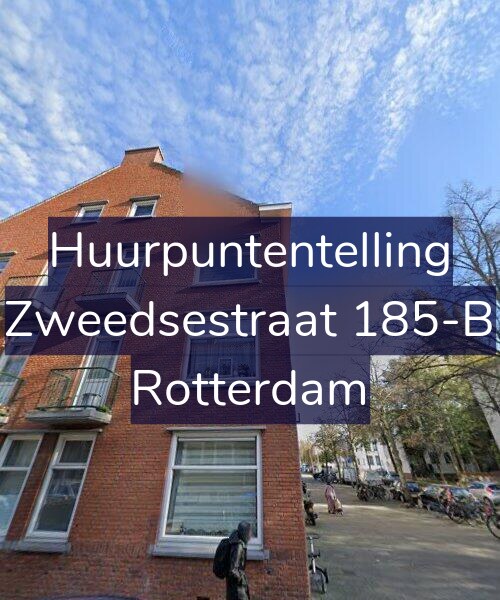 Foto gevel Huurpuntentelling voor Zweedsestraat 185-B, Rotterdam