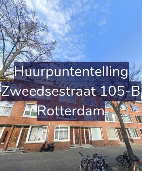 Foto gevel Huurpuntentelling voor Zweedsestraat 105-B, Rotterdam