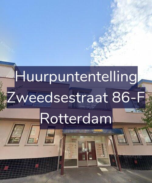 Foto gevel Huurpuntentelling voor Zweedsestraat 86-F, Rotterdam