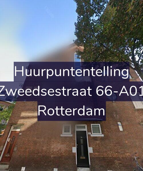 Foto gevel Huurpuntentelling voor Zweedsestraat 66-A01, Rotterdam
