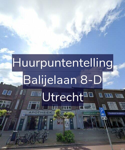 Foto gevel Huurpuntentelling voor Balijelaan 8-D, Utrecht