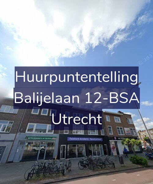Foto gevel Huurpuntentelling voor Balijelaan 12-BSA, Utrecht