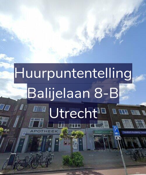 Foto gevel Huurpuntentelling voor Balijelaan 8-B, Utrecht