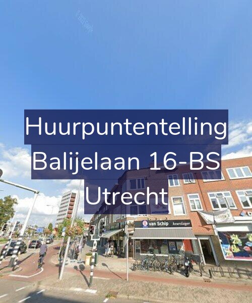Foto gevel Huurpuntentelling voor Balijelaan 16-BS, Utrecht