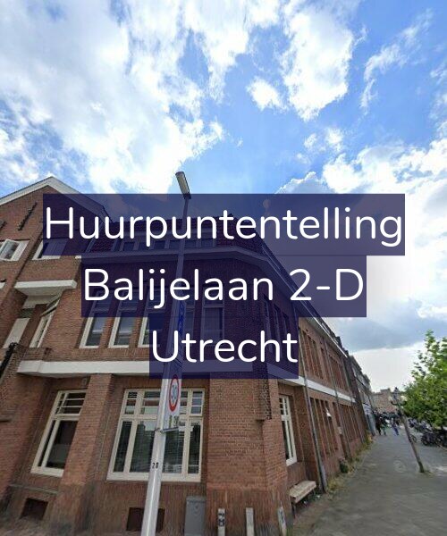 Foto gevel Huurpuntentelling voor Balijelaan 2-D, Utrecht