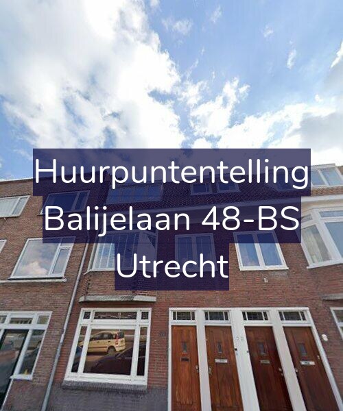 Foto gevel Huurpuntentelling voor Balijelaan 48-BS, Utrecht