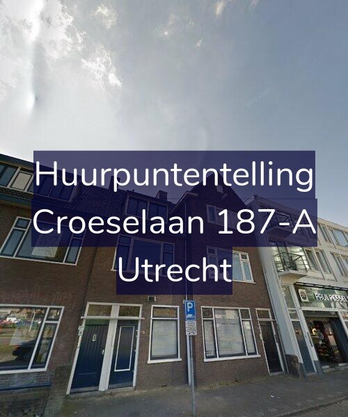 Foto gevel Huurpuntentelling voor Croeselaan 187-A, Utrecht