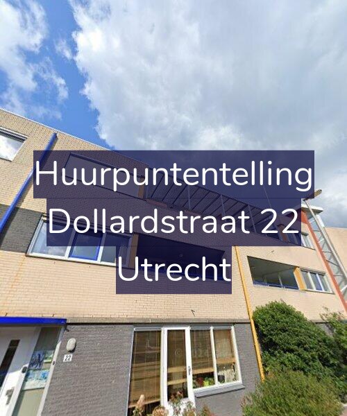 Foto gevel Huurpuntentelling voor Dollardstraat 22, Utrecht