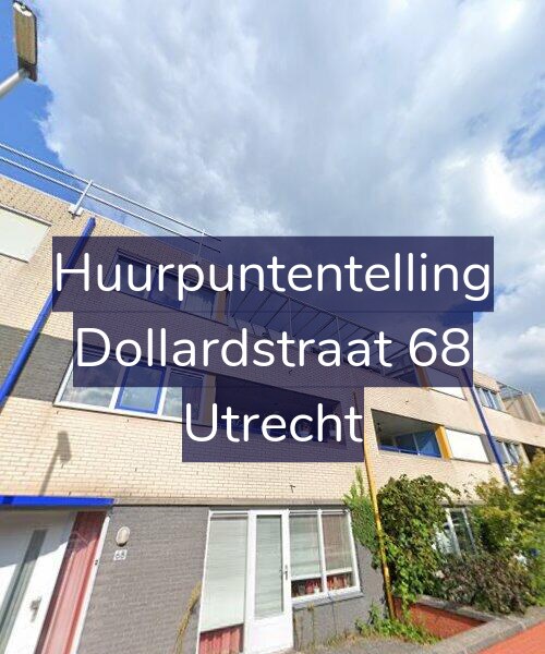 Foto gevel Huurpuntentelling voor Dollardstraat 68, Utrecht