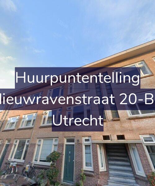 Foto gevel Huurpuntentelling voor Nieuwravenstraat 20-BS, Utrecht