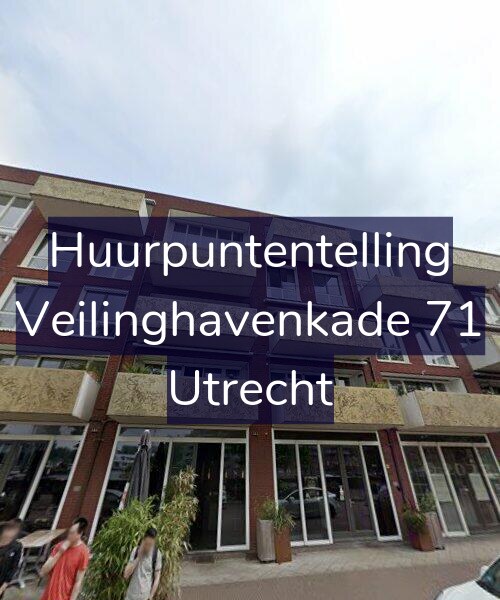 Foto gevel Huurpuntentelling voor Veilinghavenkade 71, Utrecht