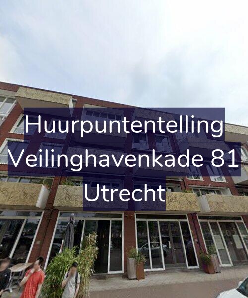 Foto gevel Huurpuntentelling voor Veilinghavenkade 81, Utrecht
