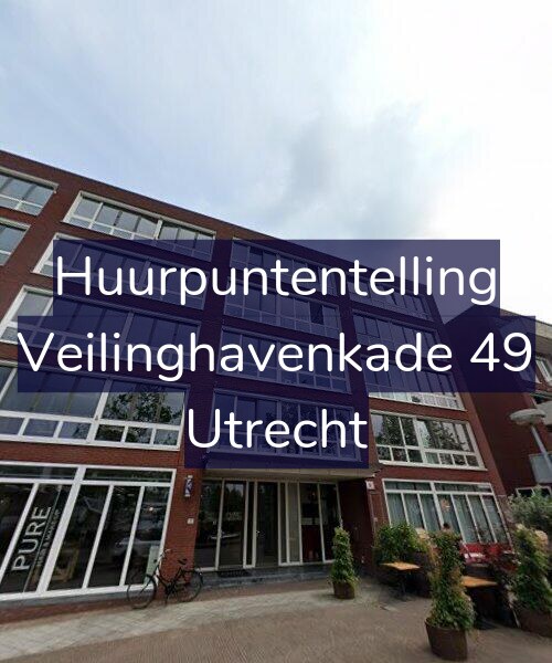 Foto gevel Huurpuntentelling voor Veilinghavenkade 49, Utrecht
